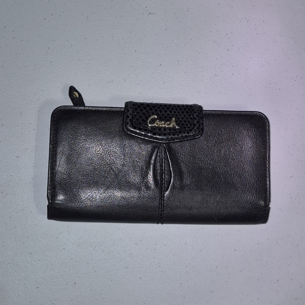 Coach Black Leather Wallet